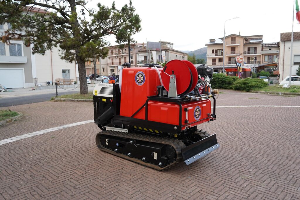 Dumper radiocomandato con modulo antincendio